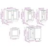 vidaXL Ensemble d'armoires de cuisine 11 pcs Porto bois d'ing&eacute;nierie