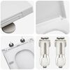 vidaXL Si&egrave;ge de toilette Blanc 47,5 x 35 x 3,6 cm Duroplast