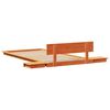 vidaXL Cadre de lit Marron 80 x 200 cm bois