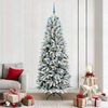 vidaXL Sapin de No&euml;l artificiel avec 300 LED avec support Blanc 210 cm