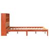 vidaXL Lit biblioth&egrave;que sans matelas cire marron 120x200 cm pin massif