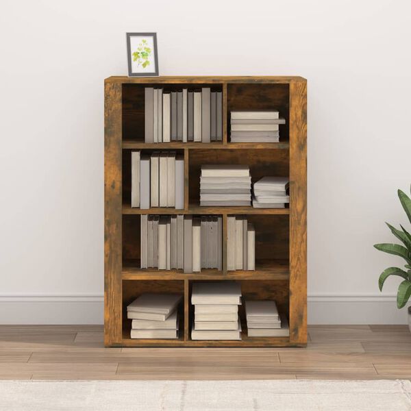 vidaXL Buffet Ch&ecirc;ne fum&eacute; 80x30x106 cm Bois d'ing&eacute;nierie
