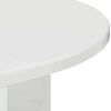 vidaXL Table d'appoint Blanc brillant 39,7 x 39,7 x 60 cm