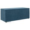 vidaXL Tabouret Bleu 101 x 41 x 40 cm Velours et Bois Composite