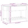 vidaXL Cache-pot de jardin avec &eacute;tag&egrave;re Beige 115 x 59 x 76,5 cm