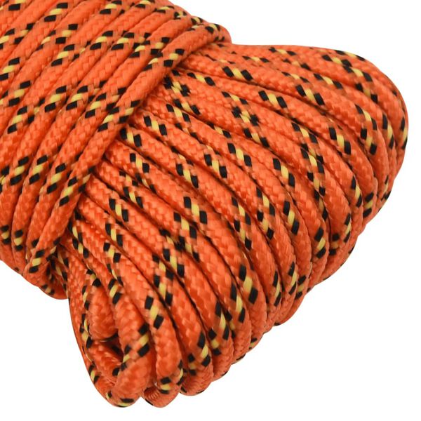 vidaXL Corde de bateau Orange 4 mm 250 m Polypropyl&egrave;ne