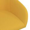 vidaXL Chaises pivotantes &agrave; manger lot de 4 jaune velours