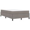 vidaXL Lit &agrave; ressorts Taupe 120 x 190 cm tissu