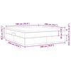 vidaXL Lit avec rangement et matelas Bleu 180 x 200 cm Polyester