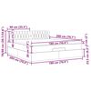 VidaXL Cadre de lit ottoman avec matelas rose 180x200 cm velours