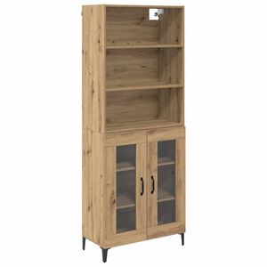 vidaXL Haut Armoire Ch&ecirc;ne artisanal 69,5 x 34 x 180 cm