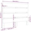 vidaXL T&ecirc;te de lit Blanc 90x3x80 cm Bois massif de pin