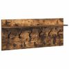 vidaXL Porte-manteau mural avec &eacute;tag&egrave;re Ch&ecirc;ne fum&eacute; 100 x 40 x 12 cm