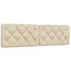 vidaXL Cadre de lit sans matelas cr&egrave;me 180x200 cm tissu
