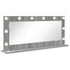 vidaXL Miroir de vanit&eacute; Gris Sonoma 100 x 45 x 18 cm Rectangulaire