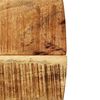 vidaXL Table &agrave; manger Bois de manguier brut massif et acier 120x77 cm