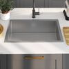 vidaXL &Eacute;vier de cuisine fait main Acier inoxydable