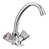 SCH&Uuml;TTE Mitigeur de lavabo &agrave; 2 poign&eacute;es SAVINO chrome