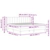 vidaXL Cadre de lit avec matelas Gris fonc&eacute; 200 x 200 cm Velours