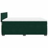 vidaXL Sommier &agrave; lattes de lit et matelas Vert fonc&eacute; 140x200cm Velours