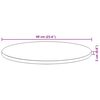 vidaXL Dessus de table rond &Oslash;60x2 cm bois massif d'acacia