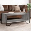 vidaXL Table basse sonoma gris 100x51x40 cm bois d'ing&eacute;nierie