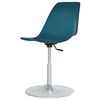 vidaXL Chaises &agrave; manger pivotantes lot de 2 Turquoise PP
