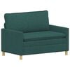 vidaXL Canap&eacute; Vert fonc&eacute; 126 x 81 x 87,5 cm Tissu