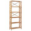 vidaXL &Eacute;tag&egrave;re &agrave; 6 niveaux 80x30x205 cm Bois de ch&ecirc;ne massif