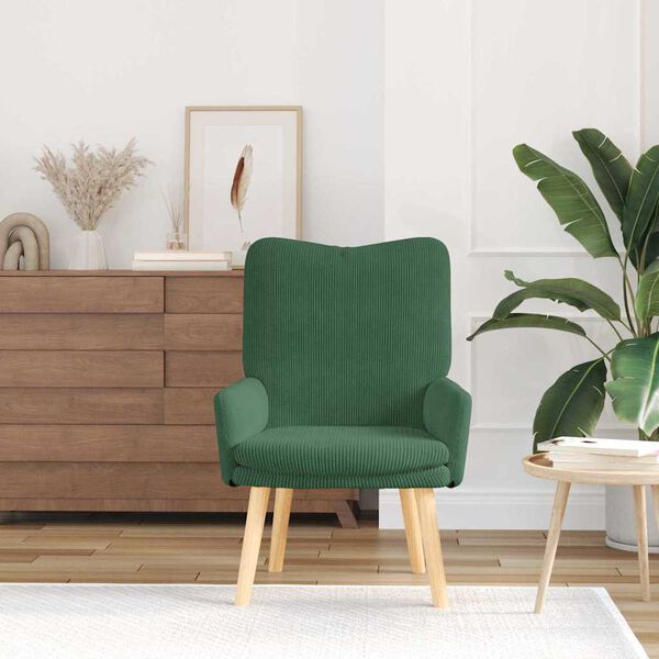 vidaXL fauteuil Vert Jungle 63 x 67 x 94 cm Tissu Sherpa