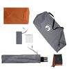vidaXL Brise-vent de camping gris et orange 490x123 cm imperm&eacute;able