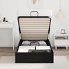 vidaXL Cadre de lit ottoman avec stockage Ch&ecirc;ne Noir 203 x 90 x 25 cm