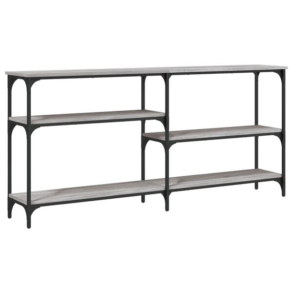 vidaXL Table console sonoma gris 160x29x75 cm bois d'ing&eacute;nierie