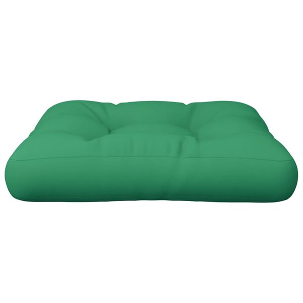 vidaXL Coussin de palette vert tissu