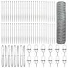 vidaXL Cl&ocirc;ture hexagonale avec poteau 100 x 0,6 m Acier galvanis&eacute;