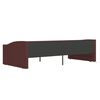 vidaXL Lit avec &eacute;clairage USB Violet Tissu 90x200 cm
