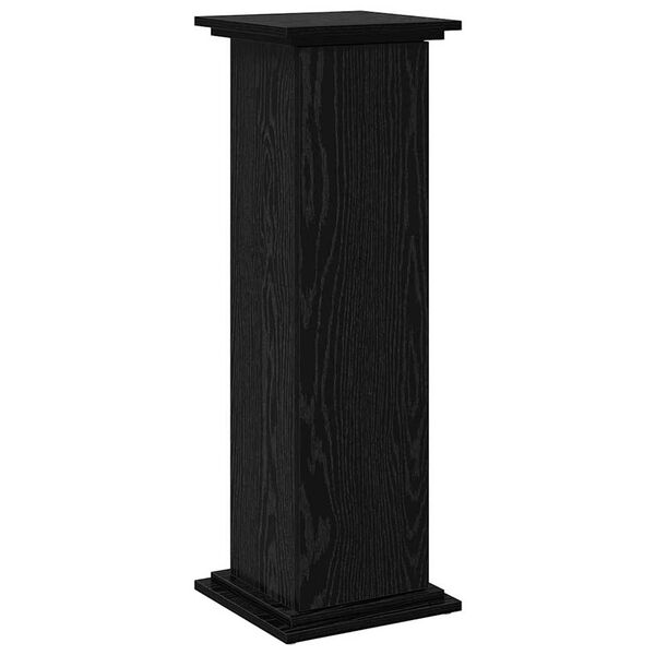 vidaXL Support d'affichage avec stockage Ch&ecirc;ne noir 31 x 30 x 90 cm