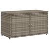 vidaXL Armoire de rangement jardin gris 110x55x60,5 cm r&eacute;sine tress&eacute;e