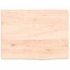 vidaXL &Eacute;tag&egrave;re murale 40x30x2 cm bois de ch&ecirc;ne massif non trait&eacute;
