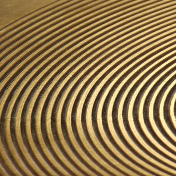 vidaXL Ensemble de tables 2 pcs MDF recouvert de laiton