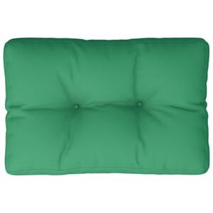 vidaXL Coussin de palette vert 50x40x12 cm tissu