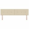 vidaXL T&ecirc;te de lit avec t&ecirc;te de lit Cr&egrave;me 180 cm Cuir synth&eacute;tique