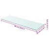 vidaXL Panneau pour &eacute;tag&egrave;re Verre transparent 90 x 30 cm