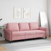 vidaXL Canap&eacute; &agrave; 3 places Rose 180 cm Velours