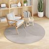 vidaXL Tapis de surface Rond Cr&egrave;me &Oslash; 160 CM