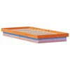 vidaXL Cadre de lit &agrave; LED sans matelas 100x200 cm bois massif