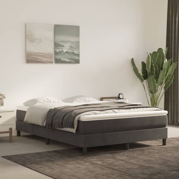 vidaXL Matelas de lit &agrave; ressorts ensach&eacute;s fermet&eacute; moyenne 140x220x20 cm velours