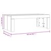 vidaXL Table basse ch&ecirc;ne fum&eacute; 102x50x36 cm bois d'ing&eacute;nierie