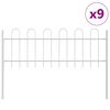 vidaXL Cl&ocirc;ture de jardin BOXTEL 9 pc 15,3 x 0,6 m Blanc