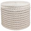 vidaXL Corde en Jute 20 mm Blanc Jute 100% Tossa